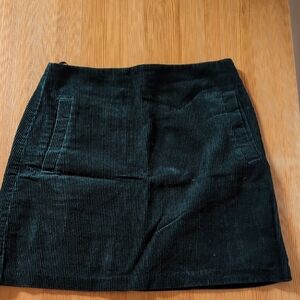 New Look Dark Teal Corduroy Skirt
